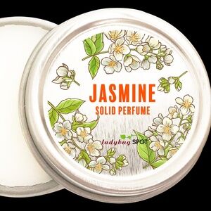 Jasmine Complex Fresh Marine Note All Natural Solid Perfume 1 OZ Tin Handmade